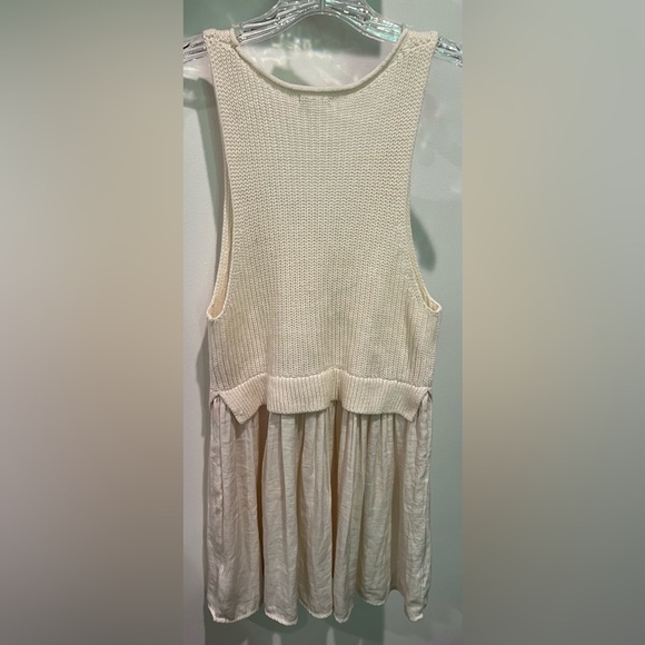 Kimchi Blue Ivory Knit and Flowy Babydoll Style Top Size M - Picture 7 of 14